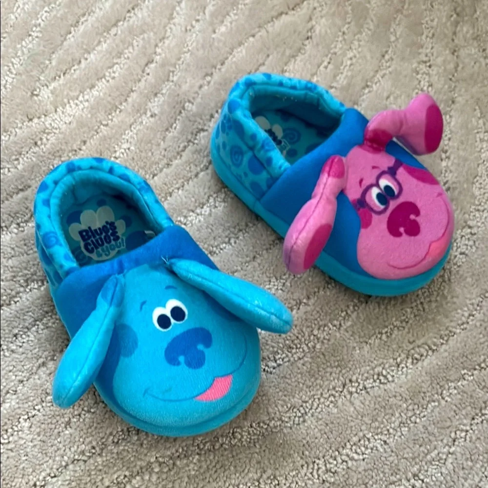 Baby Toddler Blue’s Clues Slippers Blue & Magenta